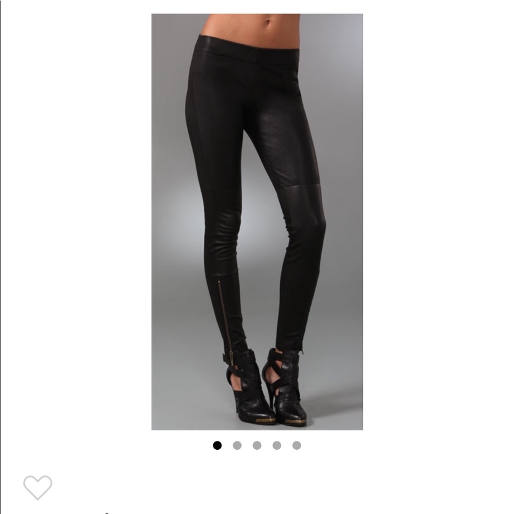 Current/Elliott The Leather Pull On Leggings 26